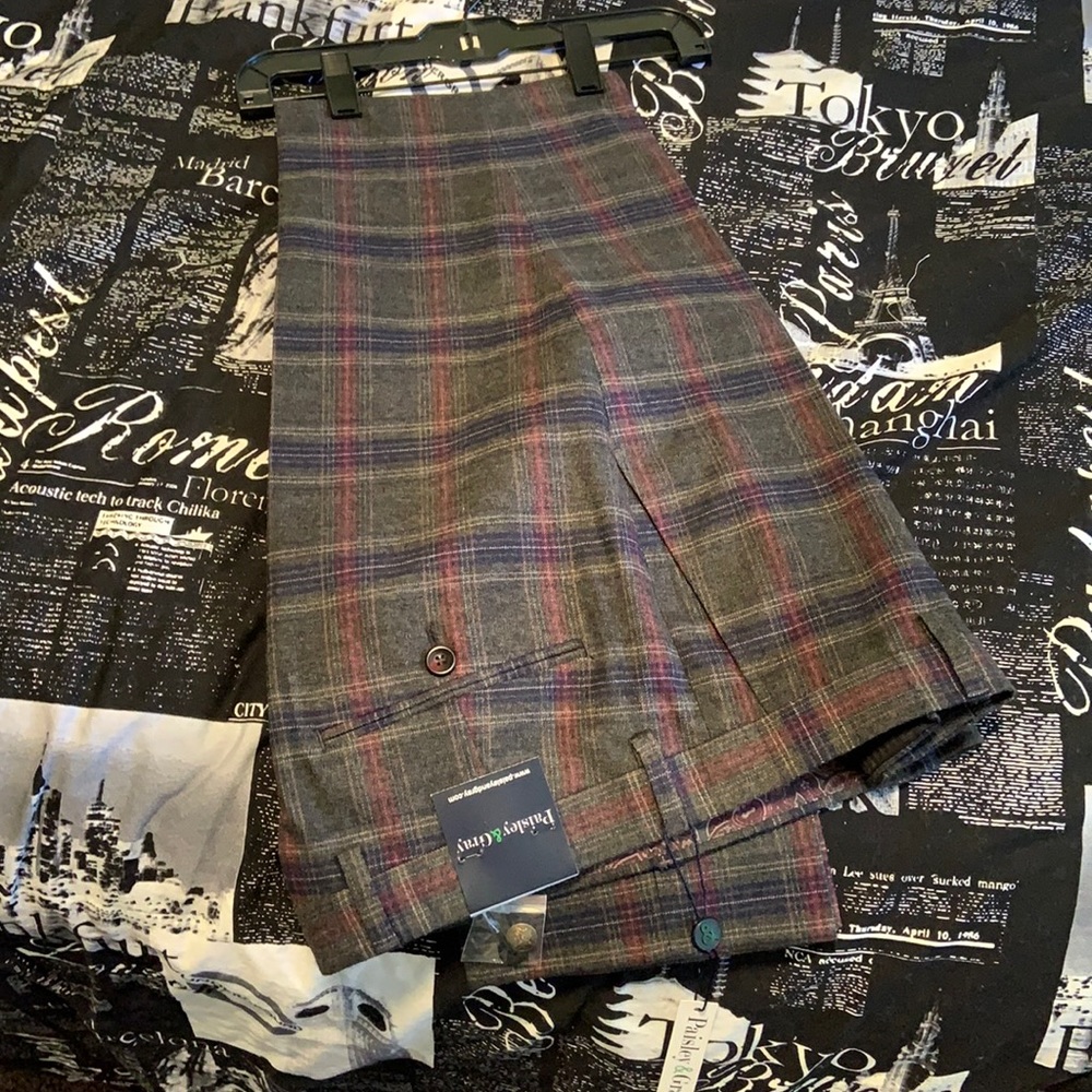 Paisley & Gray Plaid Pants